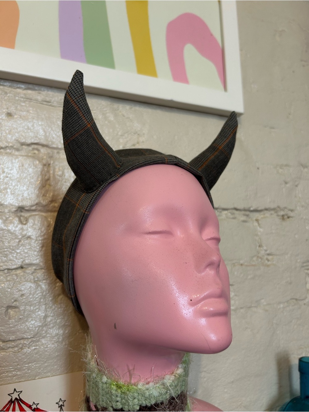 Cher Halloween Clueless Plaid Horned Headband